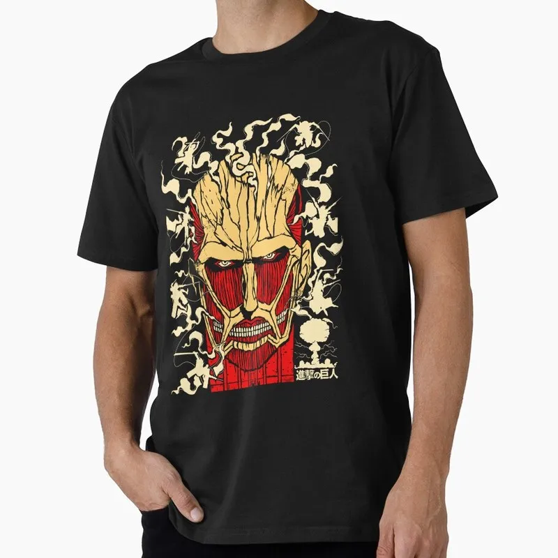 Colossal 1204 Attack on Titan Anime Gift T shirt Short Sleeve Tee Shingeki no kyojin Print Graphic Clothes US size tops S-6XL