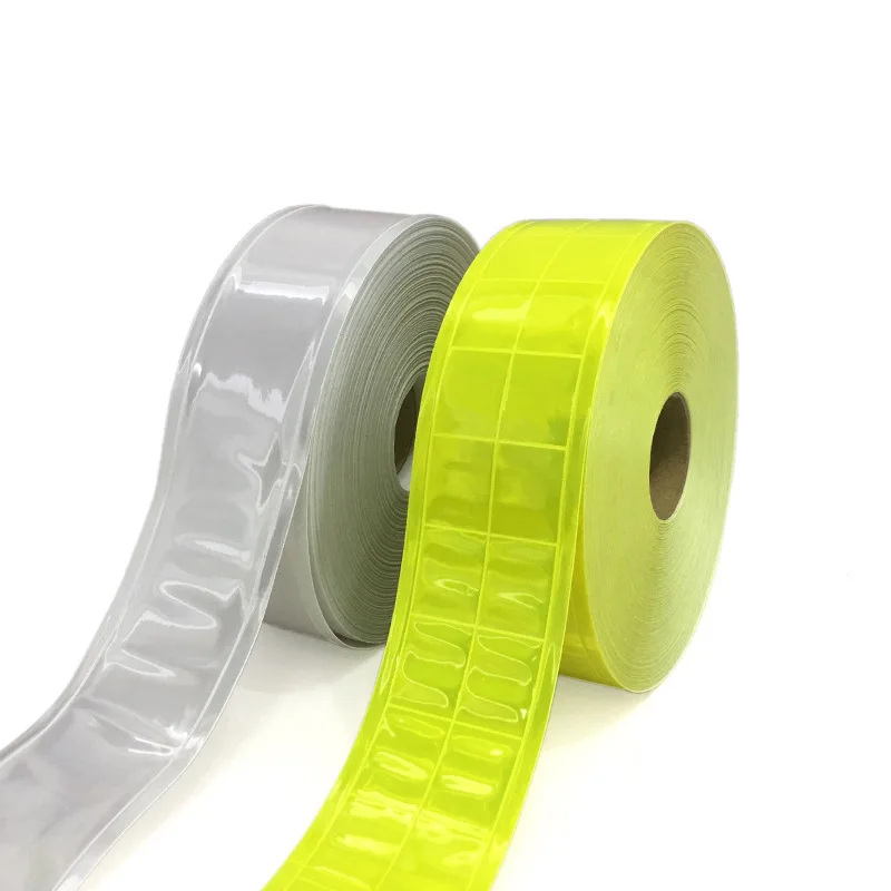 5CM/2.5CM Road Traffic PVC Reflective Tape Cothing Reflector Warning Strip Material