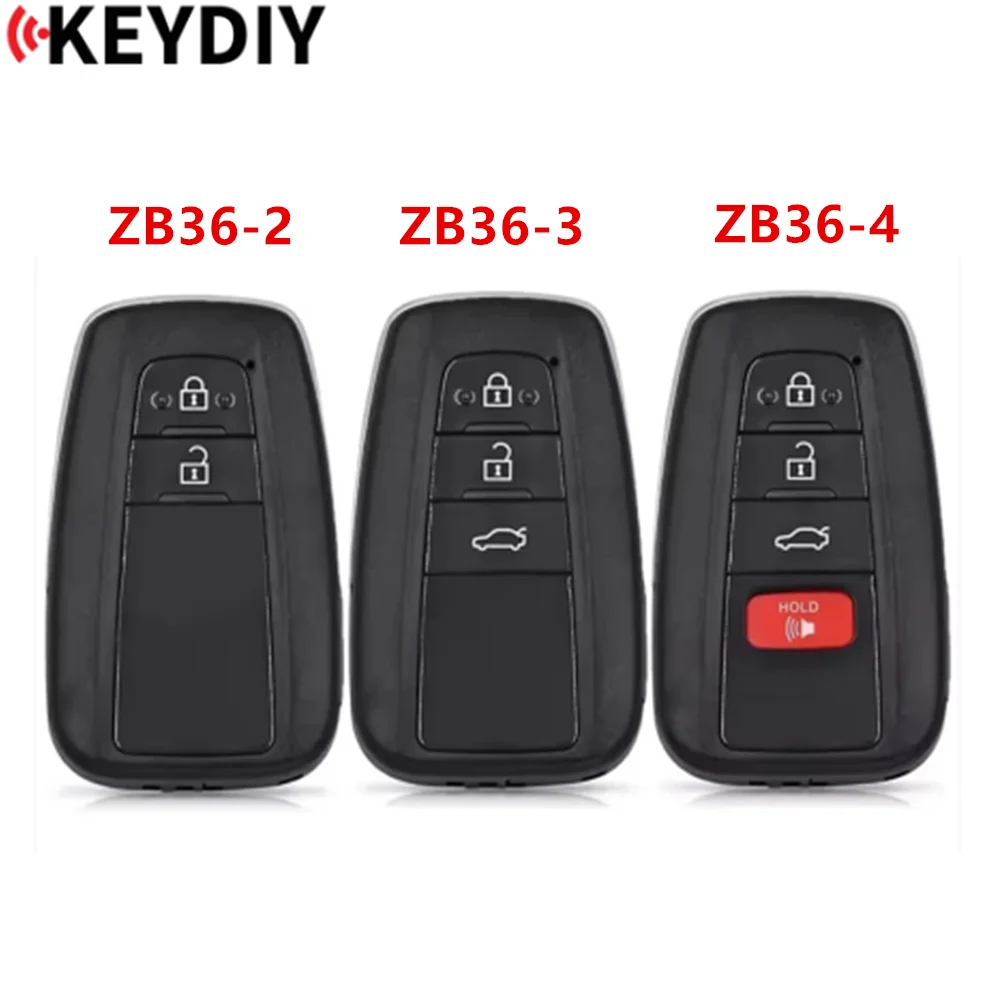 1/3/5PCS KEYDIY Universal Smart Key ZB36 ZB36-2 ZB36-3 ZB36-4 for KD-X2 KD-MAX Car Key Remote Replacement Fit More than 2000 M