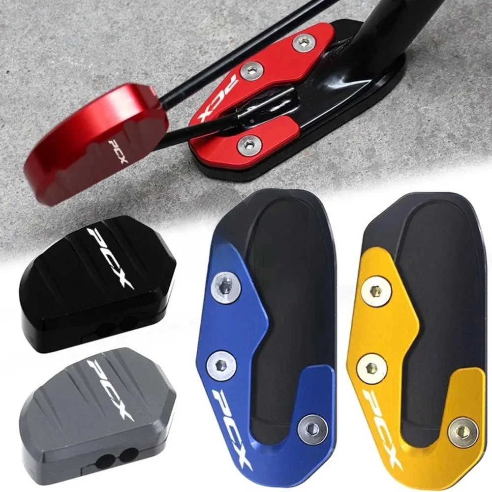 

For Honda PCX 160 PCX160 2025 Motorcycle Kickstand Plate Extension Support Foot Pad Base CNC Aluminum Alloy