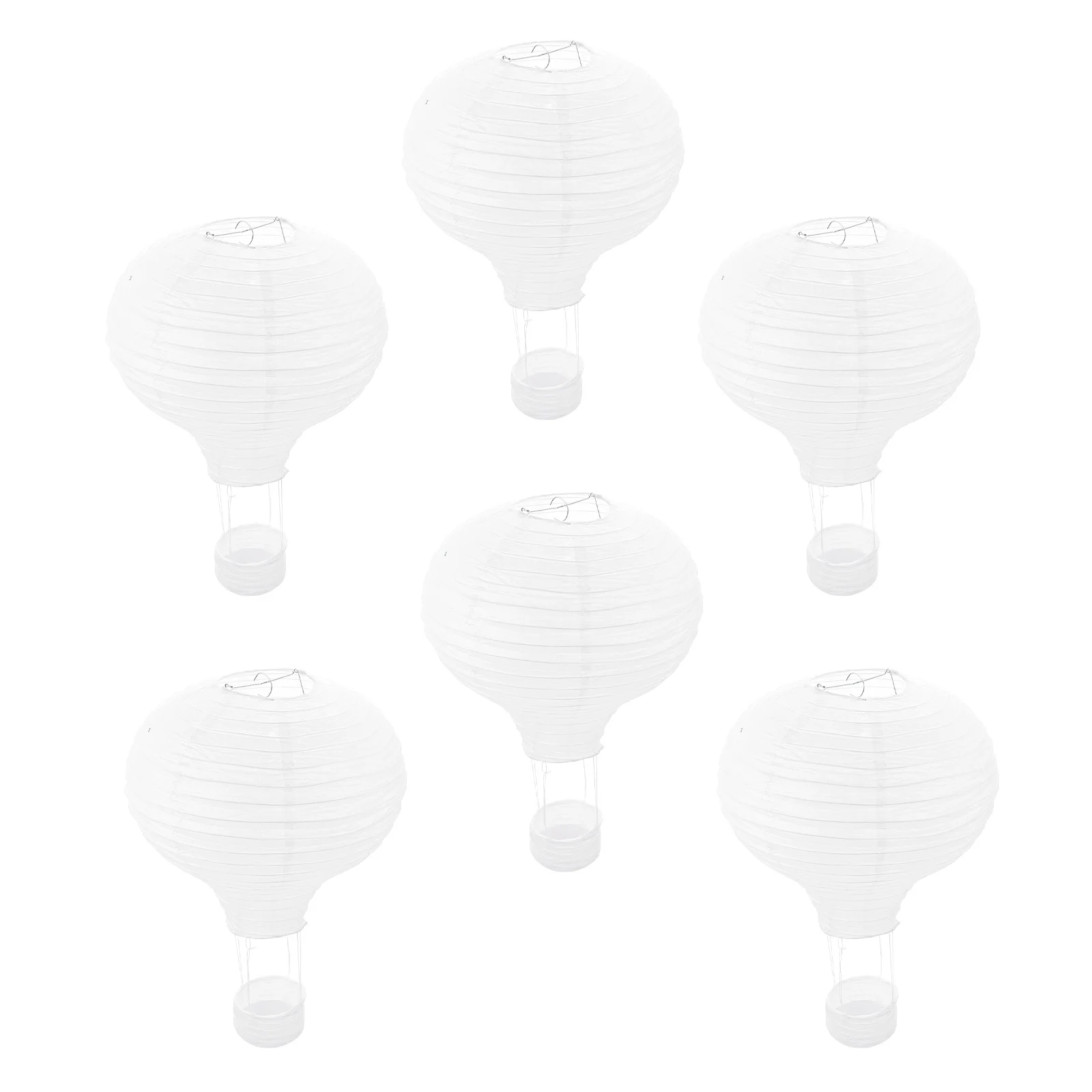 

6 Pcs Mini LED Lights Hot Paper Shaped Hanging Decoration Office