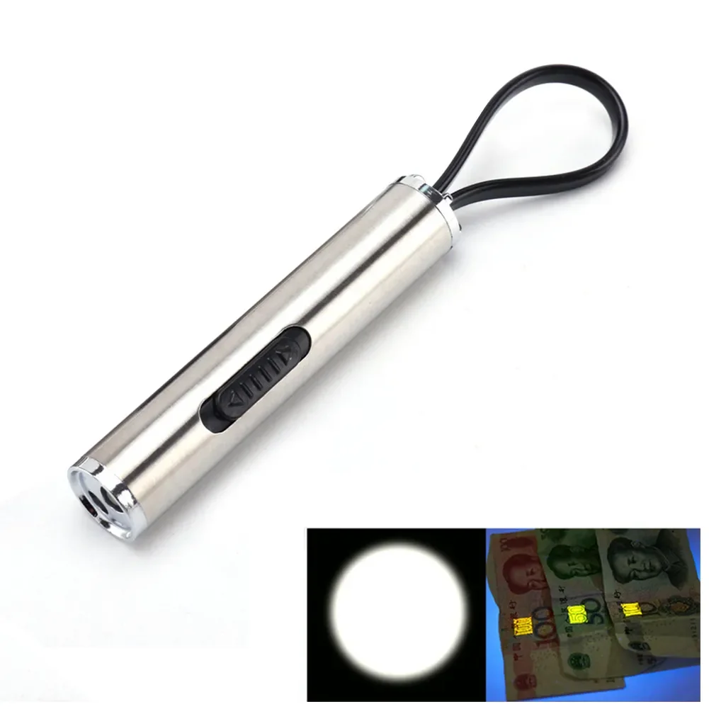 UV Flashlight Ultraviolet Torch 395-400nm Black Light Flashlight UV Light Pen Light Detector for Pet Urine Stains Scorpion