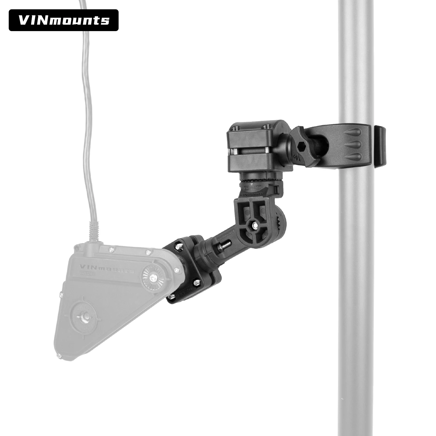 VIN 0° Fixed LiveScope Rod Holder Upgraded and improved version, Compatible with LVS34,Multi-Mode Transducer Rod Trolling Holder