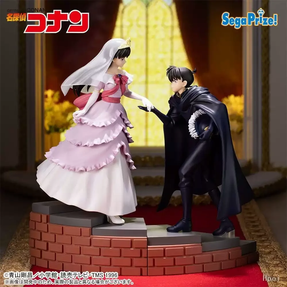 شخصية جائزة فستان الزفاف الأصلية المتوفرة SEGA Xross Link Detective Conan Ran & Shinichi، ملصق ليزر أصلي/سفينة سريعة، ABS #1