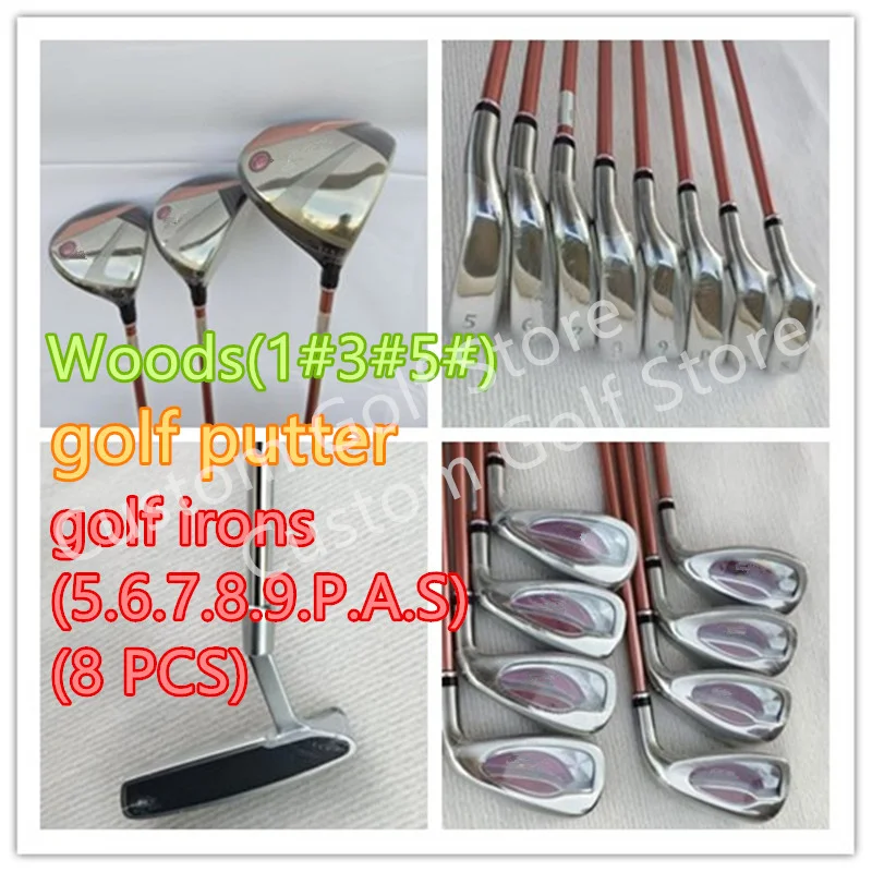 

Golf Clubs 1300 Women Golf Clubs Set Driver + Iron + Putter (12 pcs) Head cover without bag