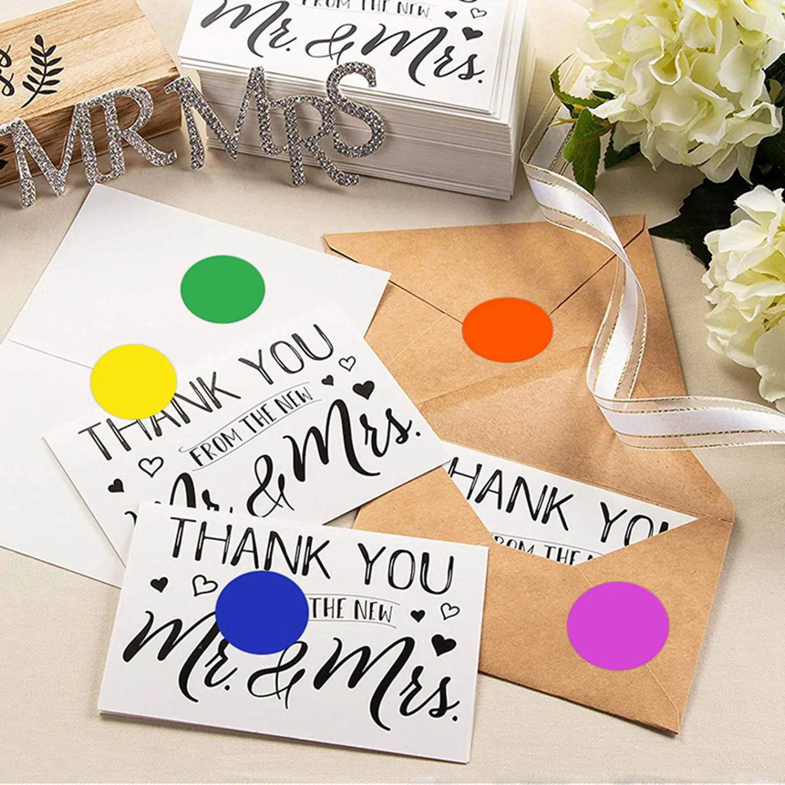 

1 Inch Colored Circle Stickers Permanent Adhesive Labels for Home Office Marking Calendar and Inventory Bins