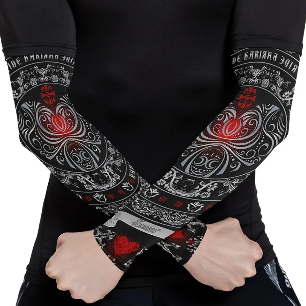 2026 Summer Outdoor Sun Protection  Ice Silk Tattoo Arm Sleeves Driving Cycling Sports Breathable Quick-drying for Men and Women