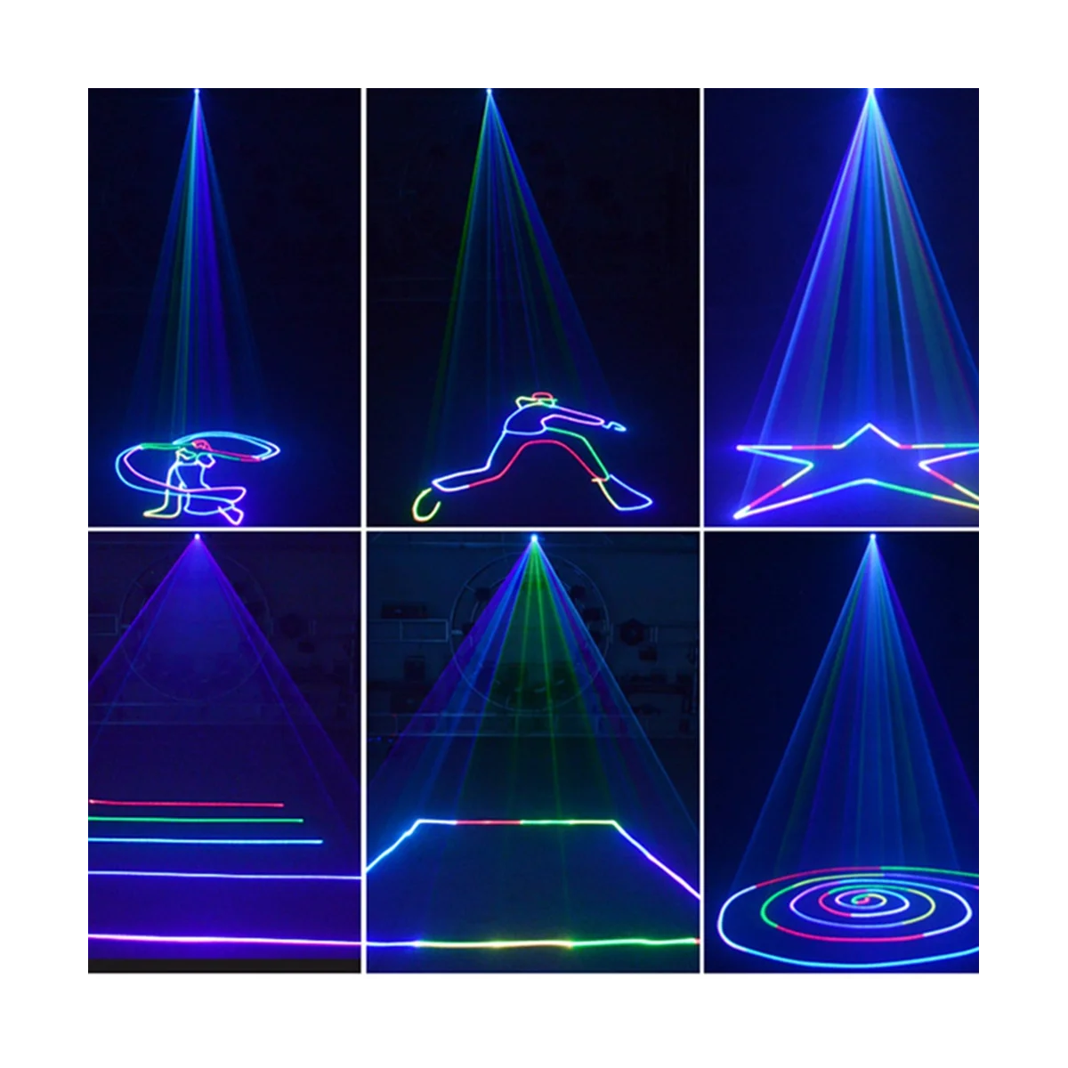 

EU Plug Beam Laser-Light Projector 3D Full Color Animation Strobe Stage Lighting Effect Xmas Party Holiday Lights