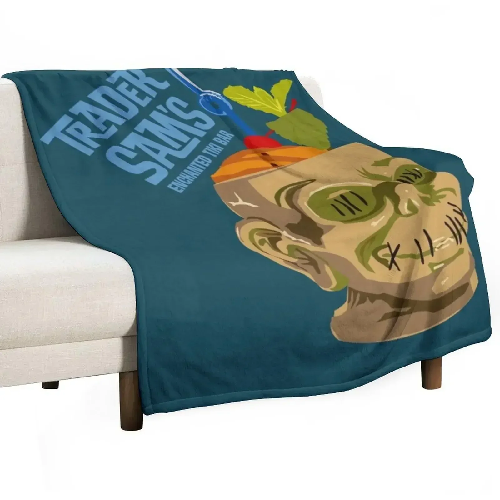 Trader Sam's enchanted tiki bar Throw Blanket Large Flannel For Sofa Thin Blankets