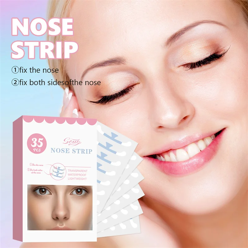 35pcs Cosplay Special Nose Shrink Strips Shrink Small Nose Narrow Thin Nose Invisible Beauty Shrinking Nose Wing Stickers