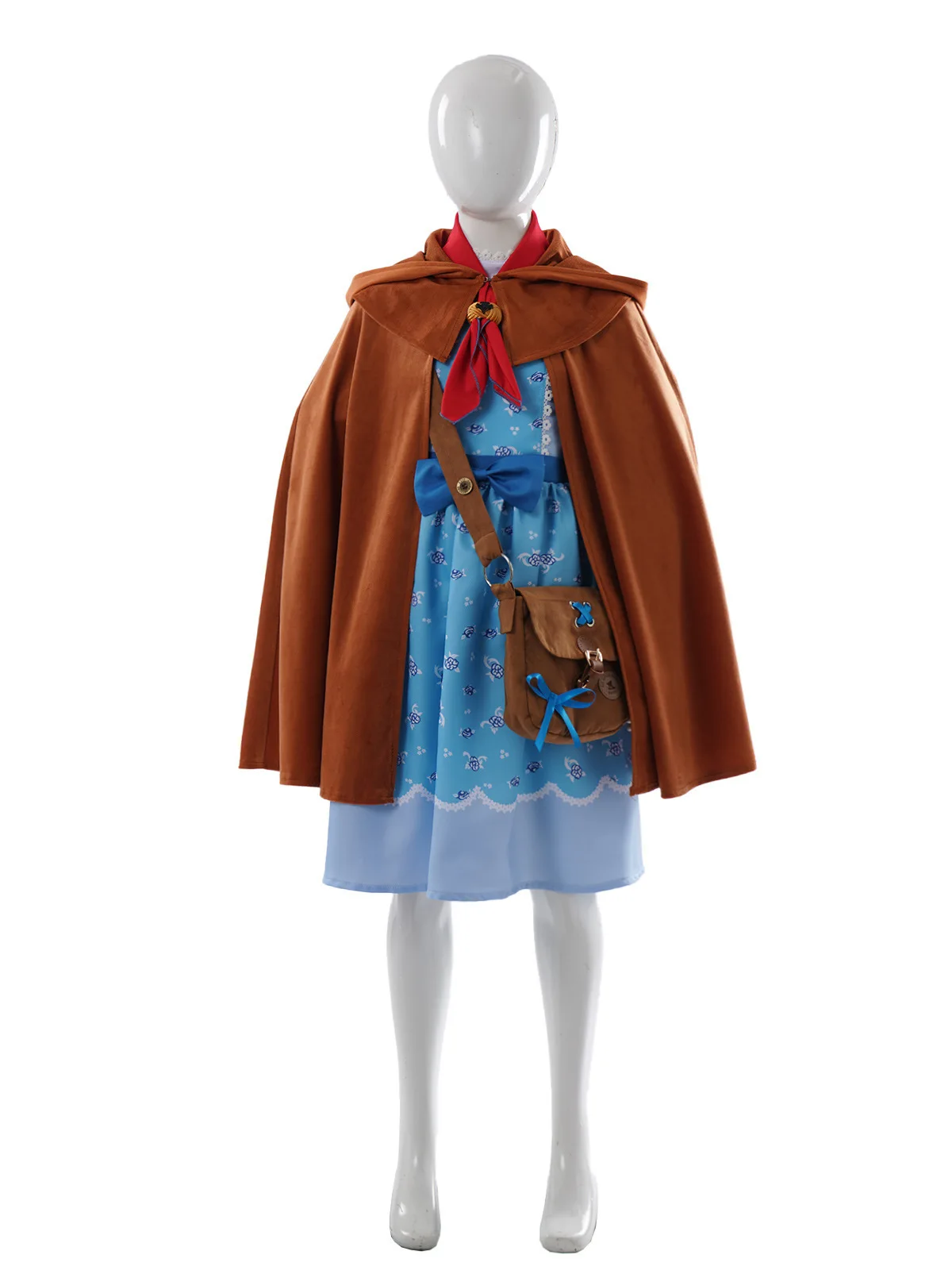 

Blue Floral Dress And Cloak Set Halloween Roleplay 5Cos as Holly Costume Women's Fashion Spring 2026 Chinese Production
