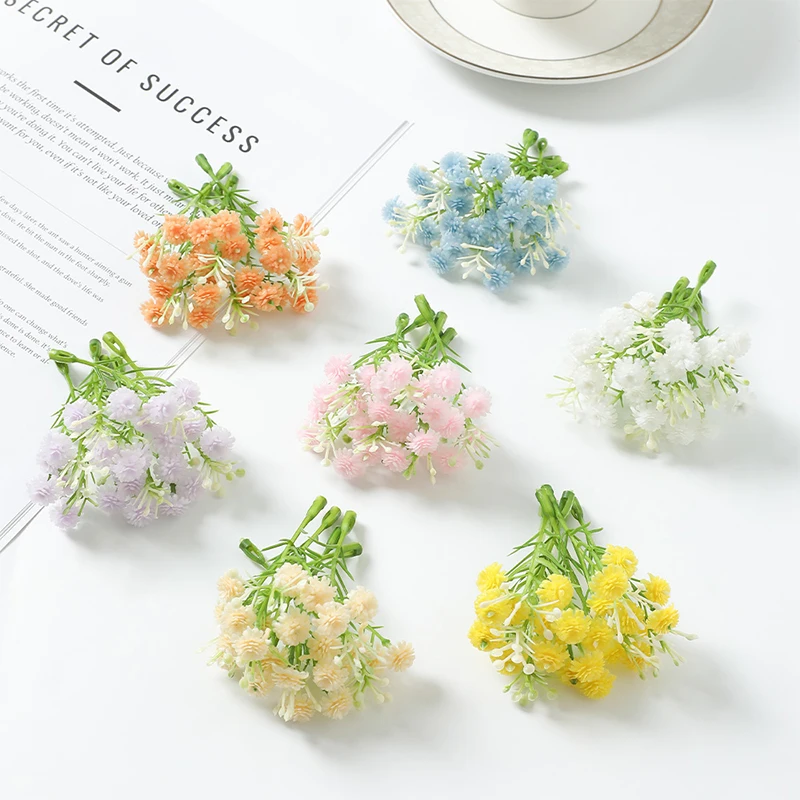 

10/20/50Pcs 8cm Gypsophila Artificial Flowers Heads Fake Flowers DIY Garland Accessories Wedding Party Decoration for Home Decor