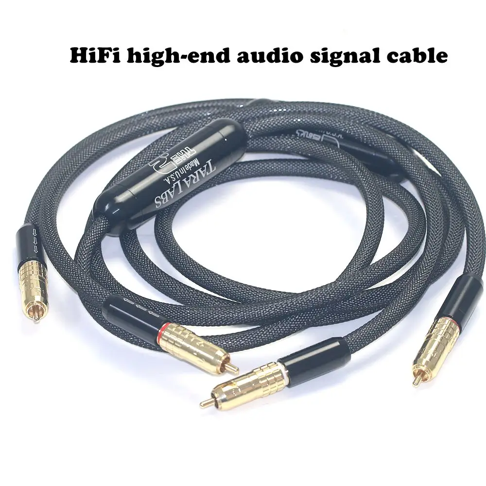 AIR² EX HIFI Audio Interconnect Cable 8N OFC Single Core RCA to RCA Gold-Plated Hi-End Stereo Cable for Amplifier CD Player