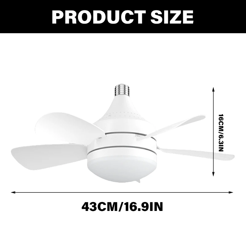 안락한 방 환경을 위한 실내 LED 팬 조정가능한 점화 광도