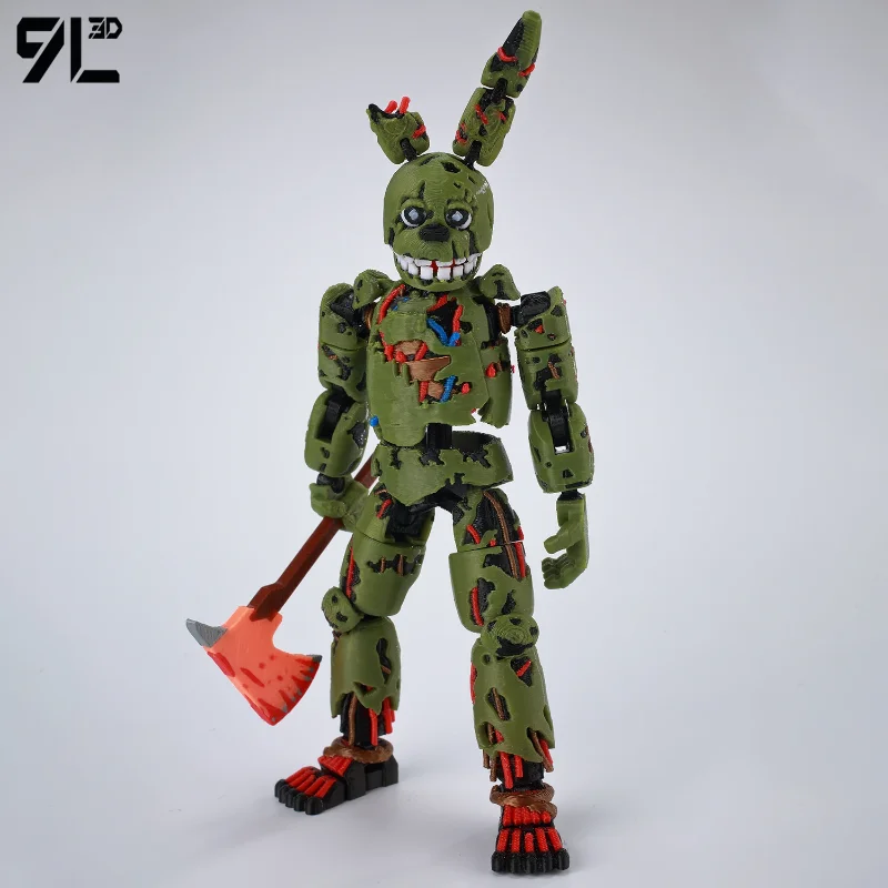 

Игрушки-фигурки 9L3D с 3D-печатью по мотивам FNAF: Фредди Фазбер, Пицца-Парк, Спрингтрап, а также модели Lucky13, Dummy13, Titan13. Аниме-фигурки, украшения, подарки.