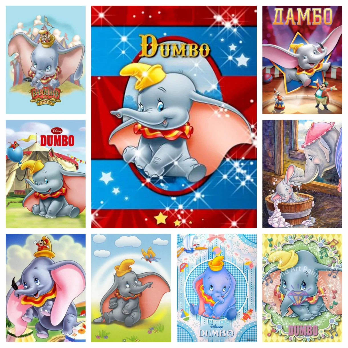 

Disney Movie 5D AB Diamond Painting Kits The Lion King Mosaic Picture Dumbo Mickey Mouse DIY Embroidery Art Craft Home Decor