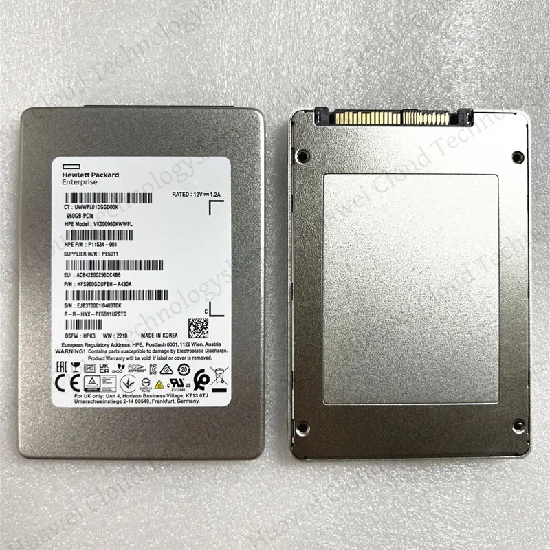 PE6011 960G 1.92T 6.4T 7.68T U2 PCIE NVME محرك الحالة الصلبة من فئة المؤسسات HPE #3