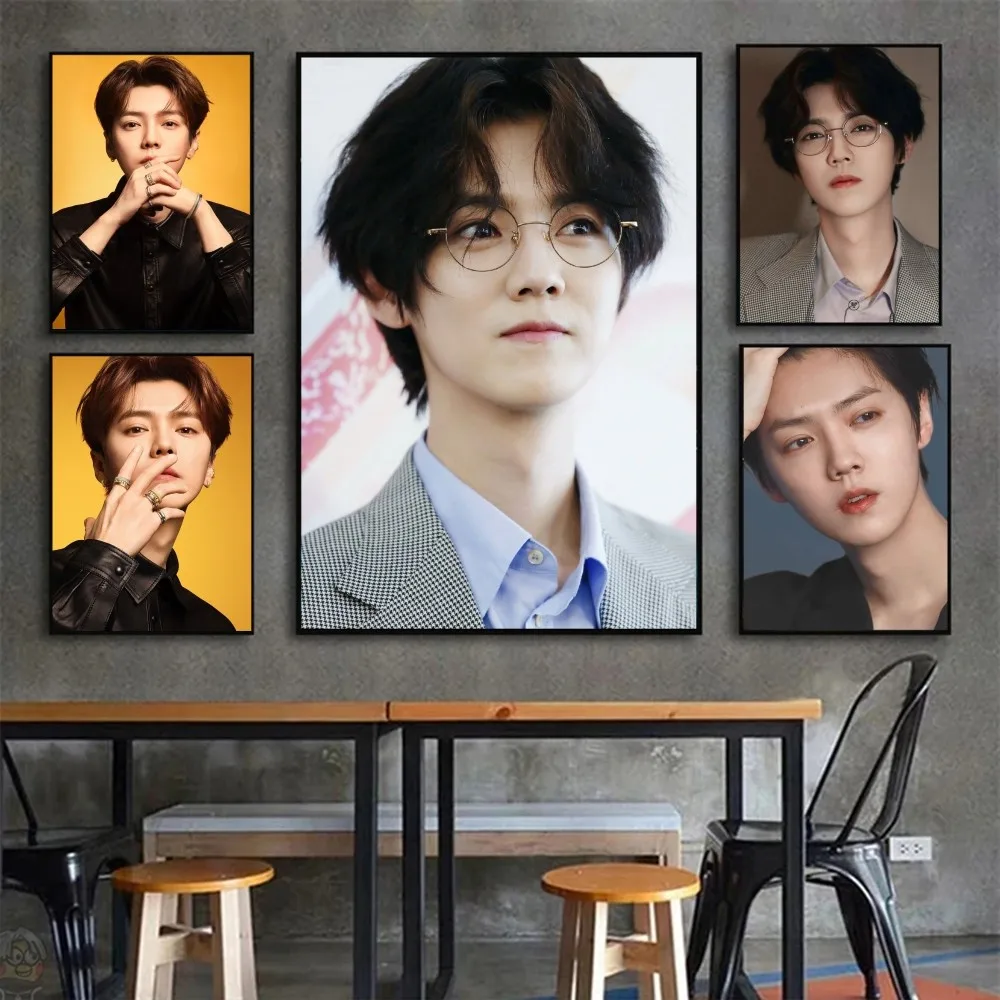 LUHAN Poster Wall Art Home Decor Room Decor Digital Painting Living Room Restaurant Kitchen Art