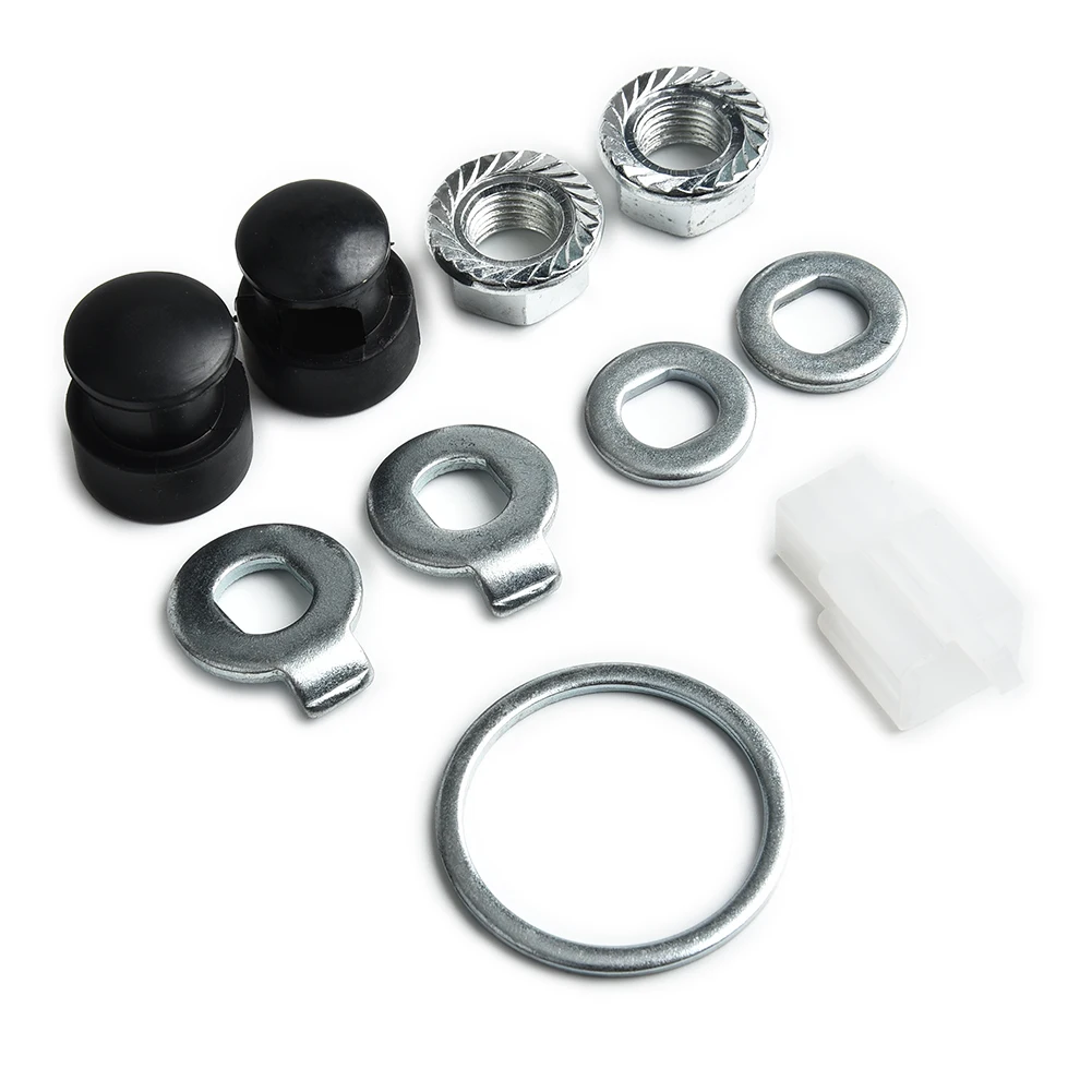 E-Bike Hub Motor Axle M12/M14 Lock Nut & Lock Washer & Spacer & Nut Cover 12/14mm Shaft 500W-5000W Motors Electric Bicycle Parts