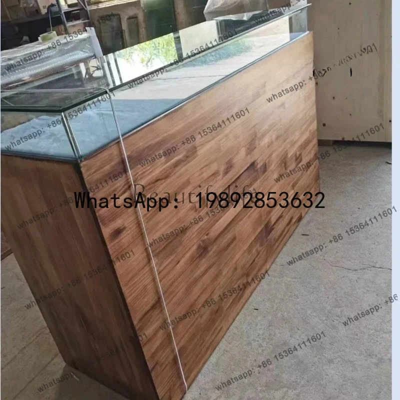 DF Jewelry Display Counter Cultural Relics Collection Antique Jade Glass Showcase