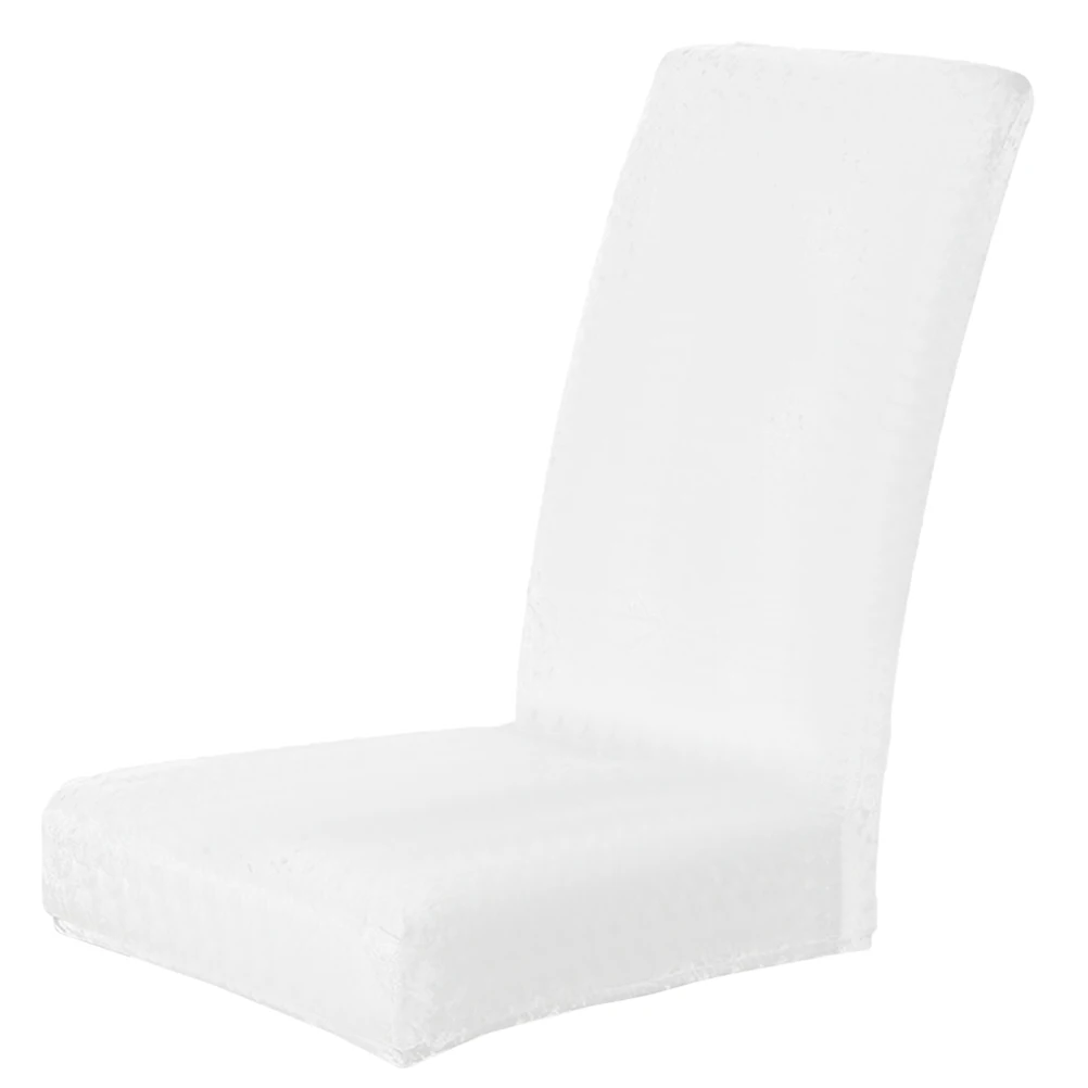 

Chair Cover Protector Covers for Dining Room Croissant Table White Water Proof Elastic Office
