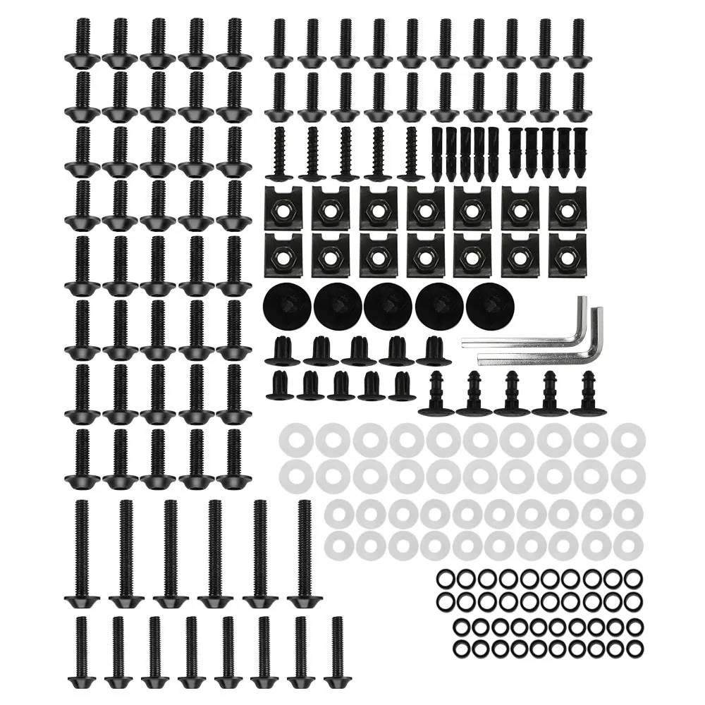 

For Yamaha TDM 850 900/A TMAX 500/530 SX/DX SRV250 SRX 400 600 TDR250 Motorcycle Fairing Bolts Screws Body Screws Nuts Clips Set