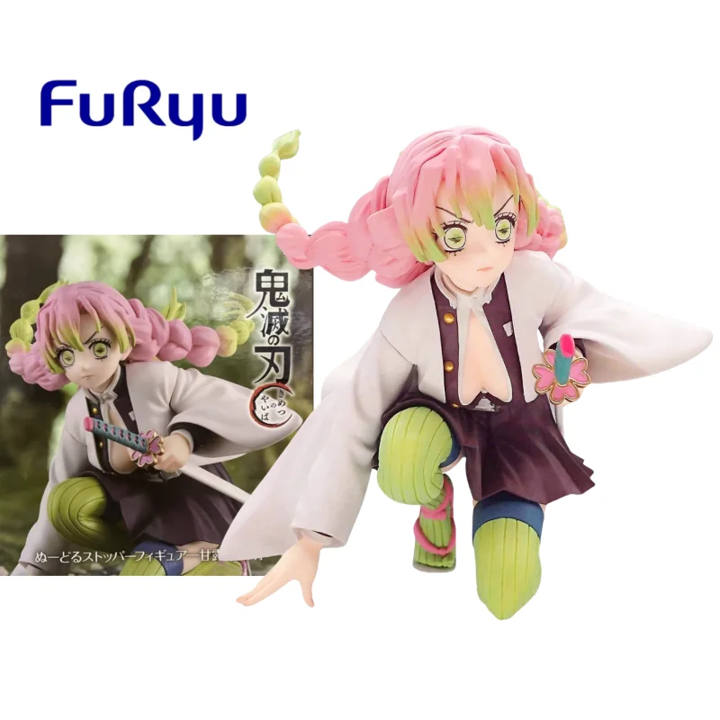 

In Stock Original FuRyu Demon Slayer Kanroji Mitsuri Noodle Stopper Figures Anime Figure Birthday Present Model Collection