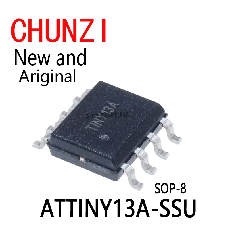 5pcs New and Original ATTINY13 ATTINY13A TINY13A MCU AVR 1K FLASH 20MHZ IC SOP-8 ATTINY13A-SSU