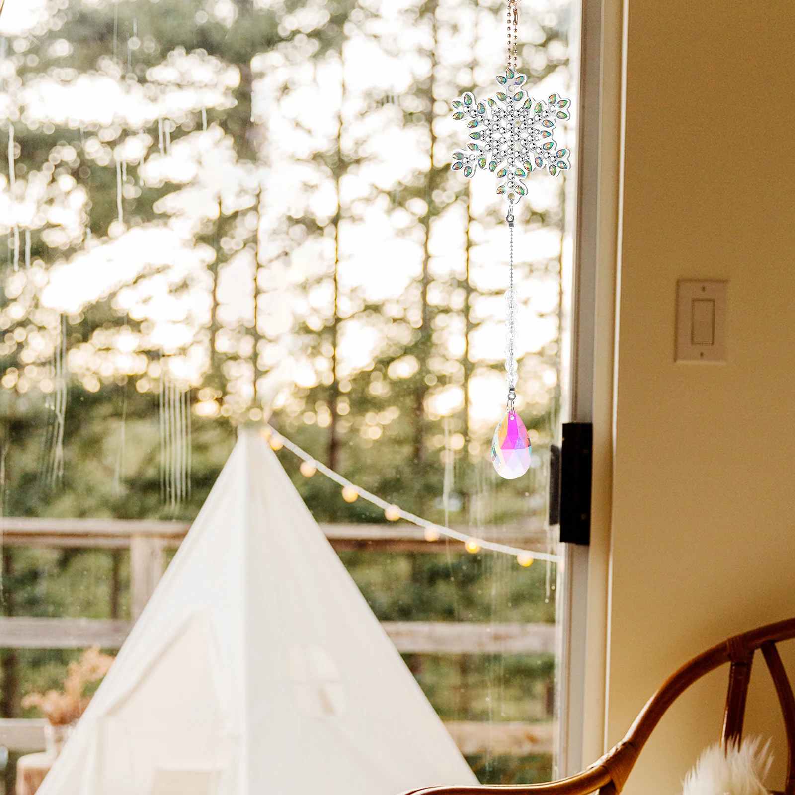 

3pcs Diamond Art Wind Chimes Diy Hanging Decoration Home Bedroom Office Wall Window Curtain Plant Decor Elegant Pendant Kits