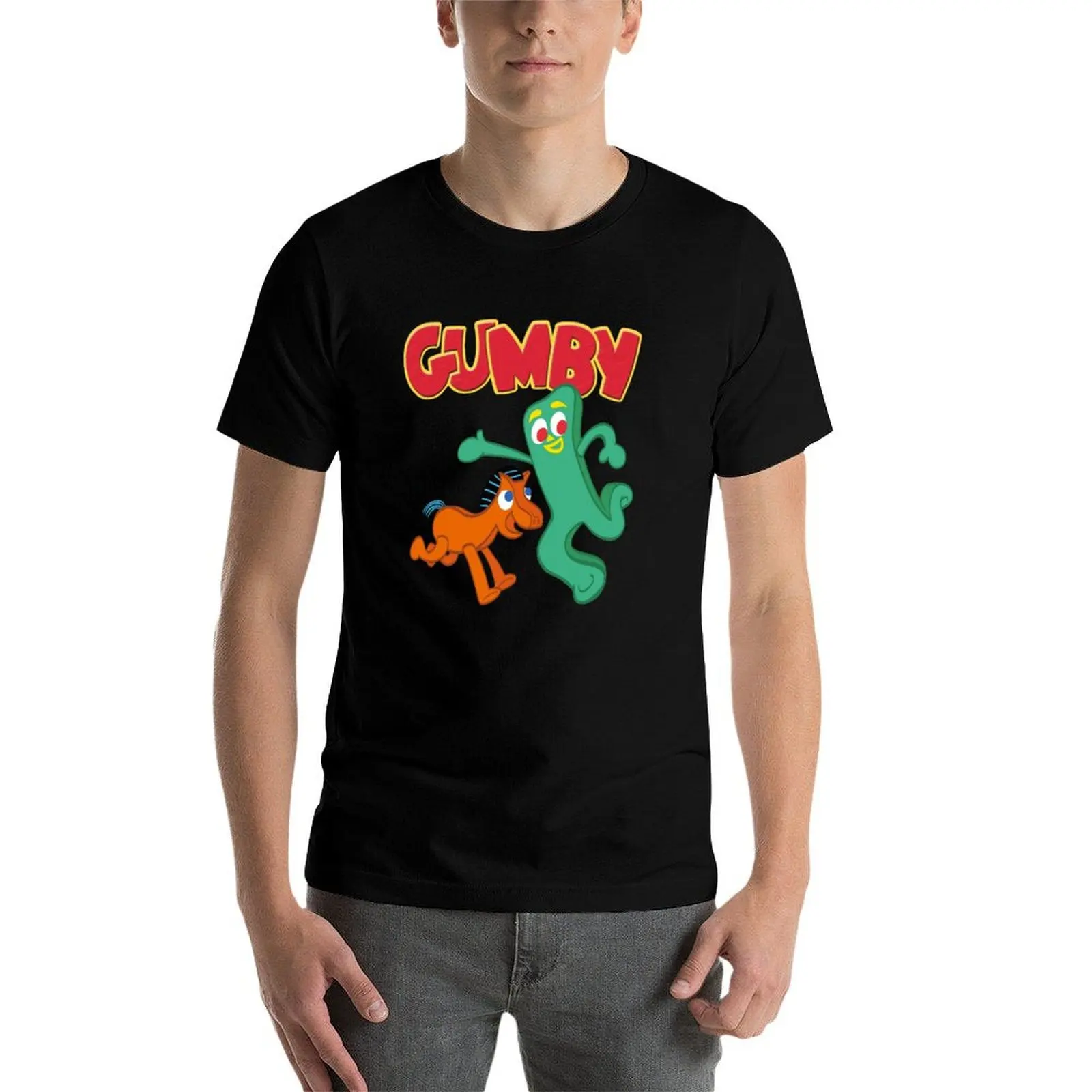 

Gumby and pokey T-Shirt essential t shirt t shirts designer t shirts for man cotton T-Shirt