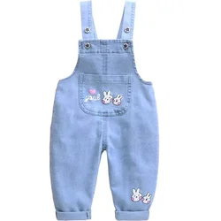 Kids Baby Boys Girls Jumper Pants Denim Clothing Pants Jeans Overalls Toddler Infant Girl Playsuit Clothes Trousers