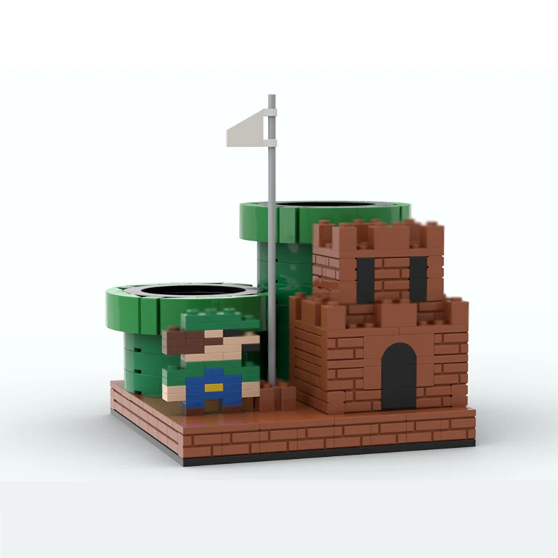 Popular Game Model MOC Building Bricks Game Scene Pen Holder Modular Technology Gifts Holiday Assemble Children Toys Suit