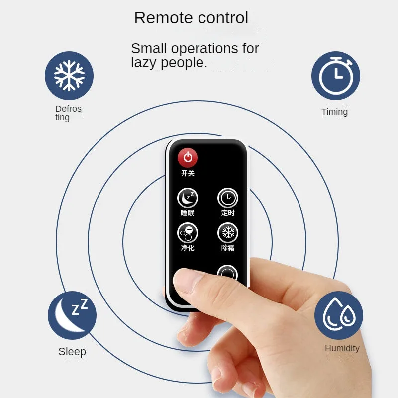 LED Display Controle Remoto Temporizador, temperatura personalizada, desumidificação silenciosa, pode ser conectado a uma mangueira de água