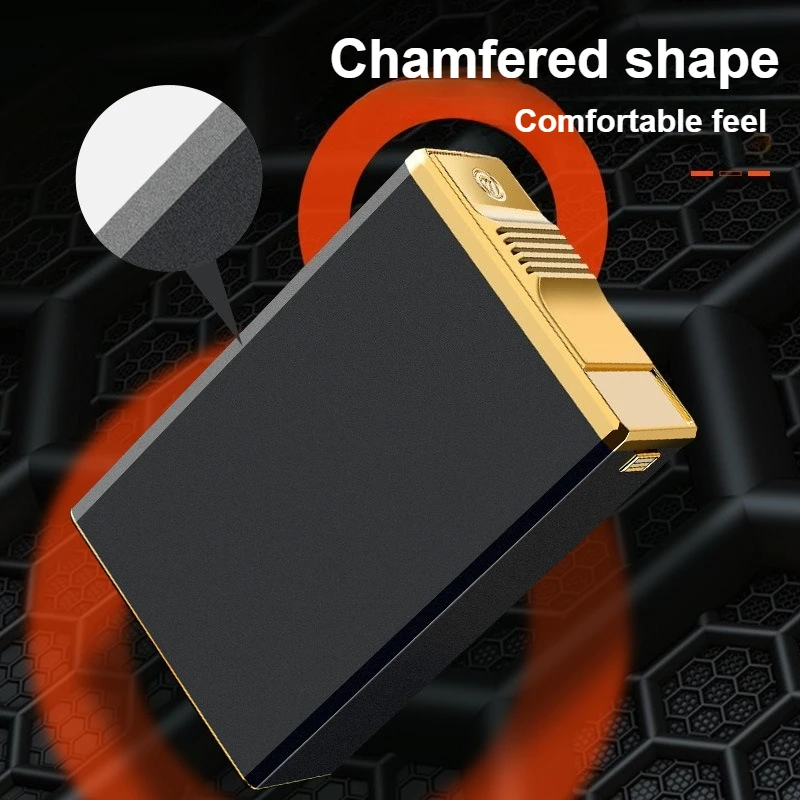 Portable Metal Cigarette Case 20pcs Capacity Cigarettes Storage Box Sliding Lid Cigarette Holder Men's Smoking Accessories Gift
