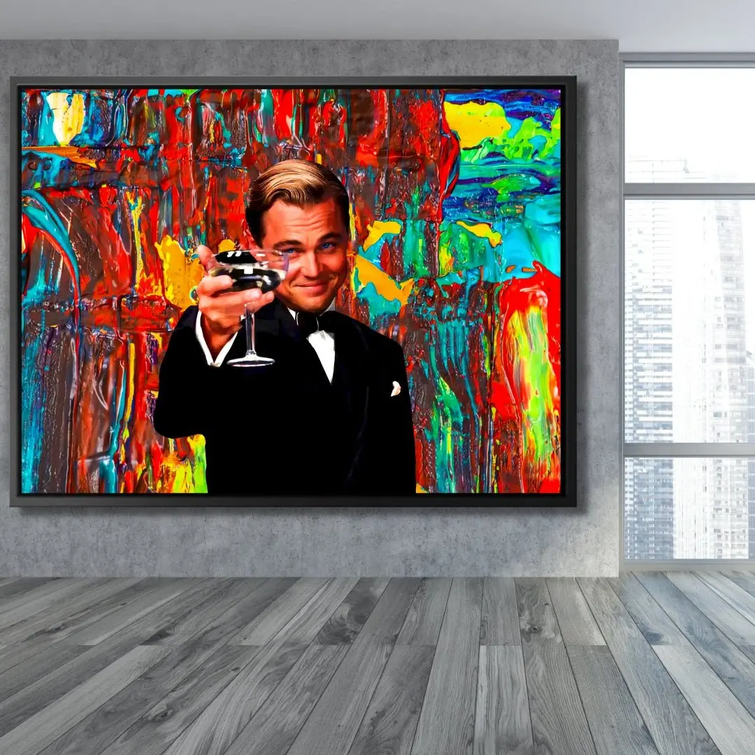 

Wall Street Graffiti Wolf Pop Art Canvas Painting Print Poster Home Decor Wall Art Picture For Living Room Frameless