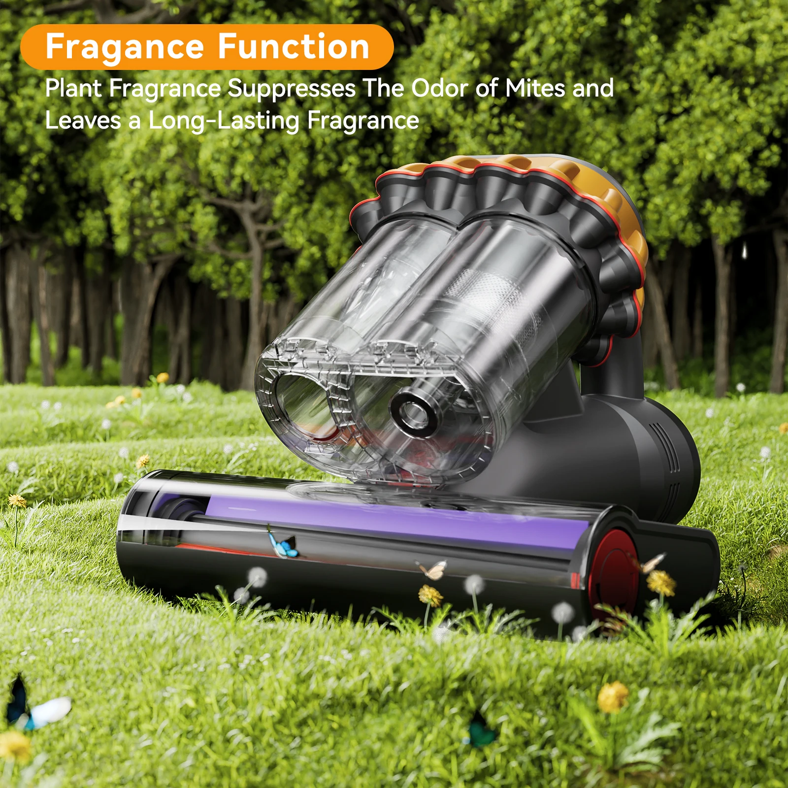 Upgraded Bed Vacuum Cleaner Mattress Vacuum Cleaner with Powerful Suction Handheld UV Vacuum Effective Cleaning Blanket Sofa