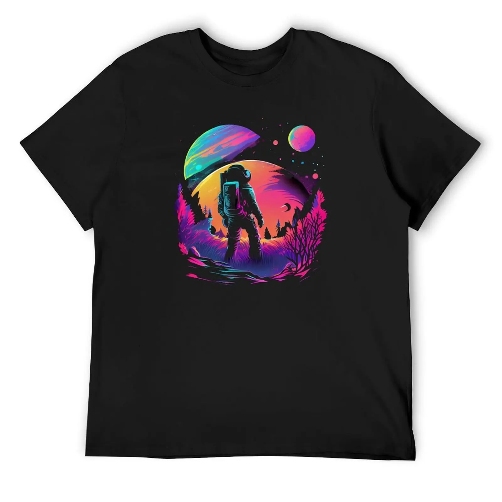 

Synthwave Astronaut T-Shirt Man t-shirt shirts graphic boys animal print funny meme t-shirts t shirts for men graphic