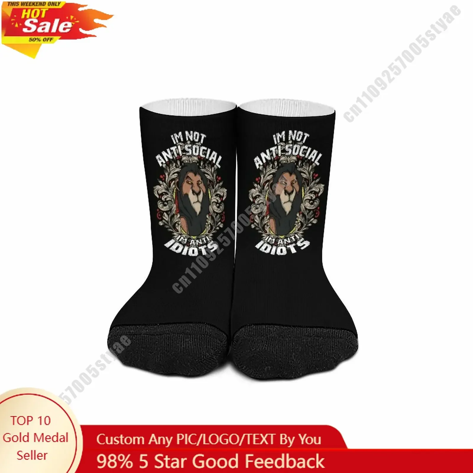 

Носки до середины икры с принтом Disney, индивидуальным дизайном, логотипом, фотографиями, текстом, влагоотводящие, спортивные, подарок на день рождения