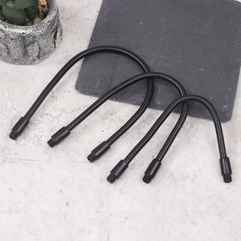 New 1Pc LED Gooseneck Metal Hose Dia 6MM Bendable DIY Black Shaping Universal Soft Tube For Table Lamp Spotlight Floor Lamp view 5