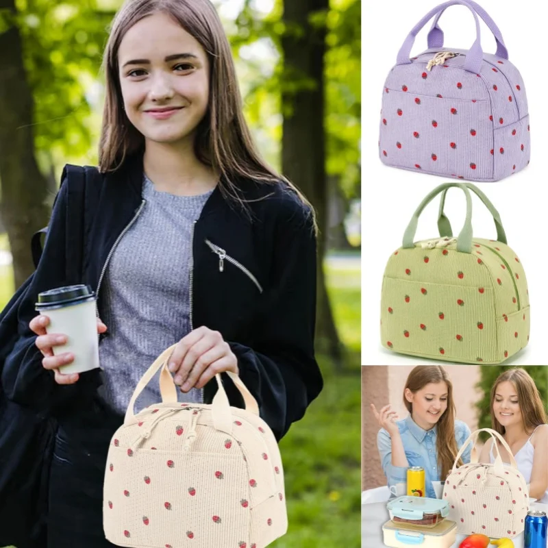 Saco de almoço portátil isolamento térmico lancheira armazenamento bolsa multifuncional saco térmico piquenique foodpouch