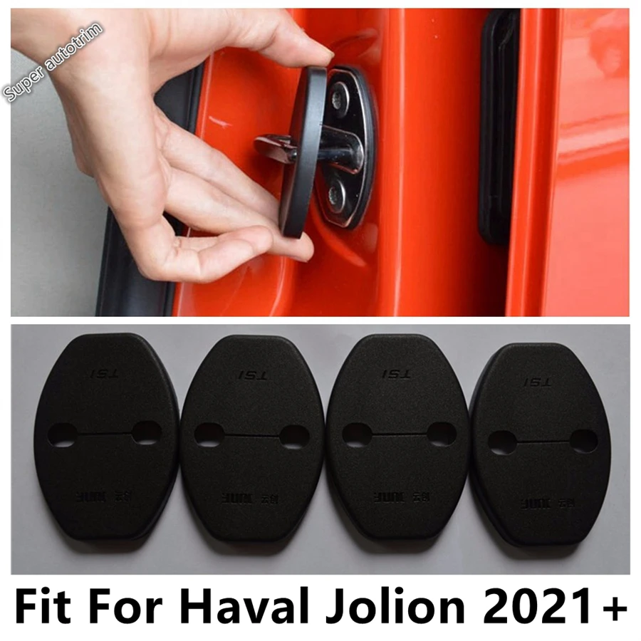 

4PCS Car Inner Door Lock Protection Decoration Cover Trim Auto Accessories Interior Refit Kit Fit For Haval Jolion 2021 - 2024