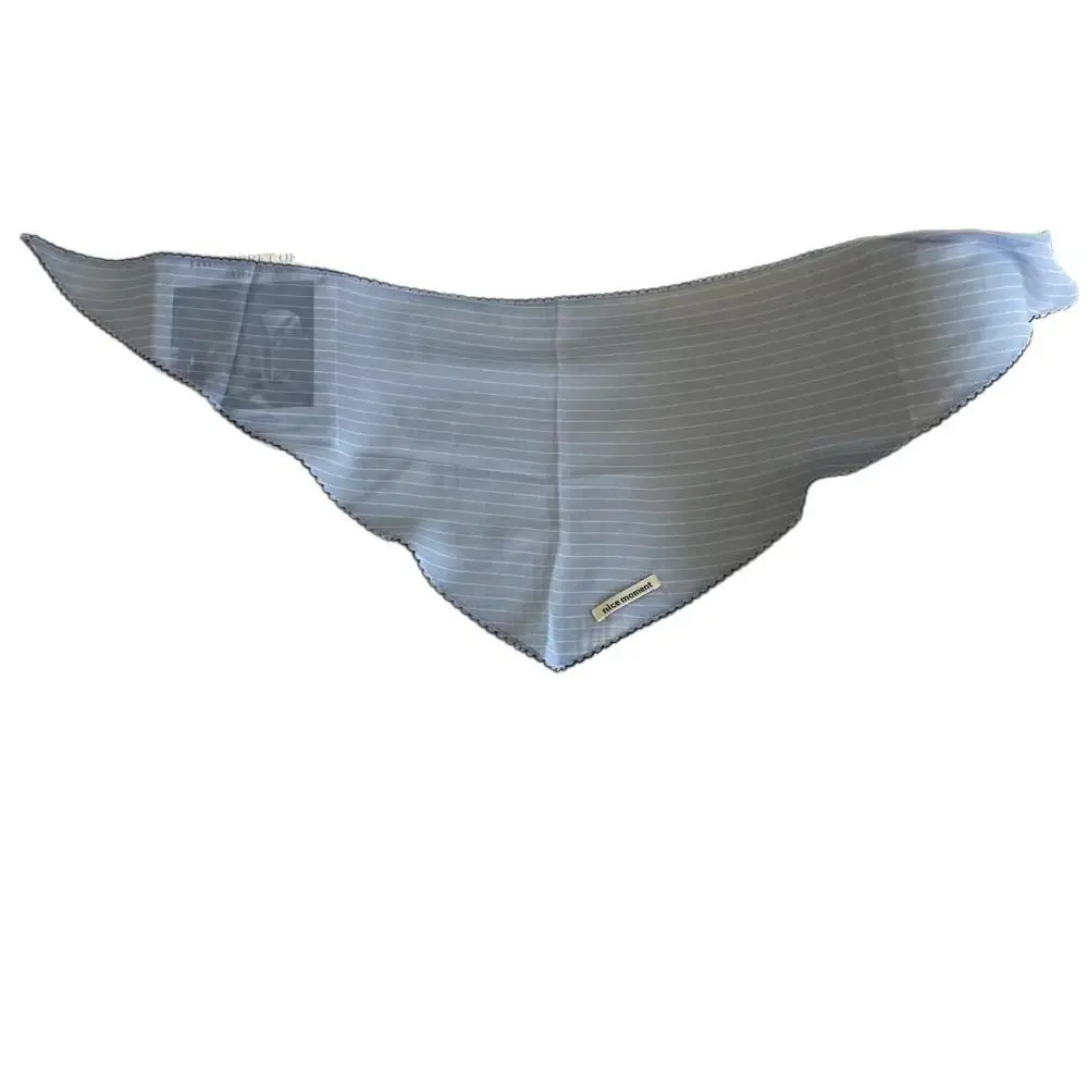 New Silk Triangular Hair Band Dot Printing Breathable Headscarf Sun-Proof Versatile Dot Headband Travel