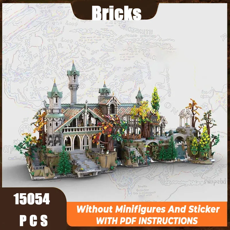 

Moc Building Bricks Street View Challenge Расширенный замок Технология Модульные блоки Праздничные подарки Игрушки для детей Наборы «сделай сам»