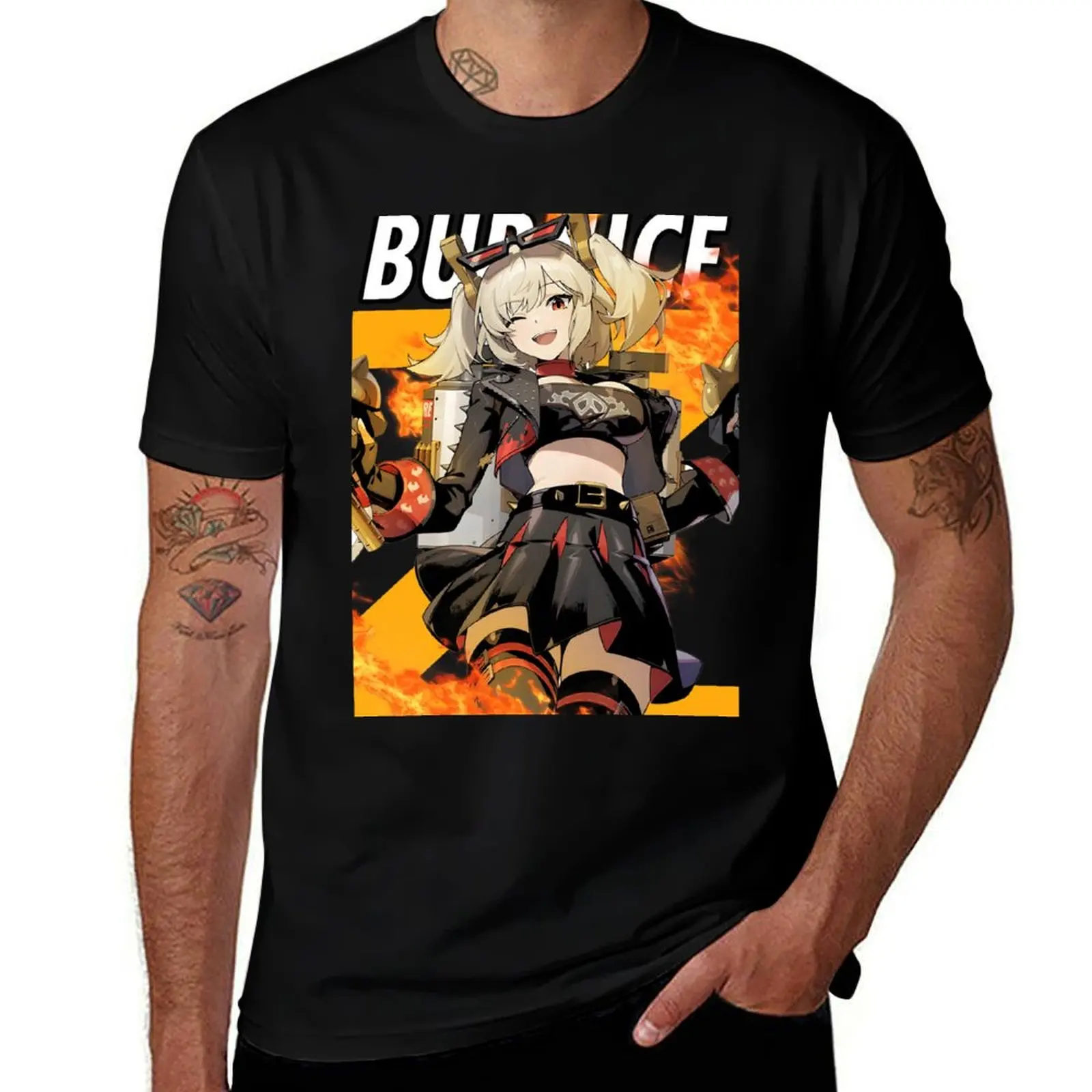 

Burnice zzz Shirt fan Burnice Zenless Zone Zero Shirt Zenless Gift T-Shirt anime plus size tops black t shirts for men