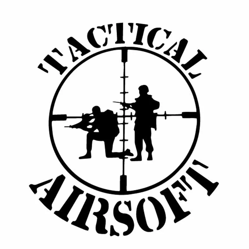

Waterproof reflective car sticker counter -terrorism special service warrior assault rifle aiming design/black/white