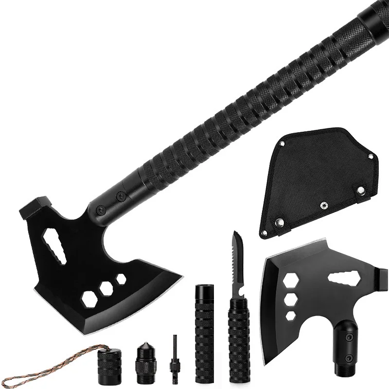 

Outdoor Mountain Cutting Tactical Axe Self-defense Hand Axe Multifunctional Camping Portable Survival Axe