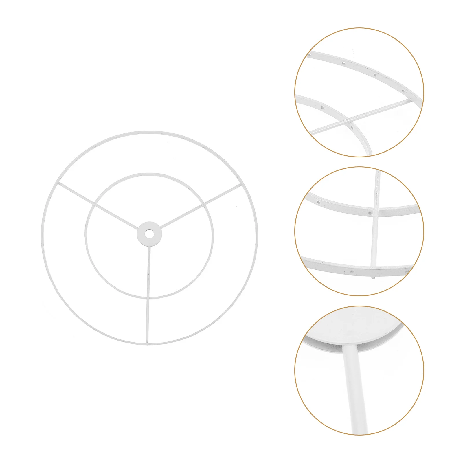 

25 см двухслойная рамка абажура для хрустальных ламп, люстр, подвесные светильники, винтажный абажур, кольцо, держатель для монтажа, освещение
