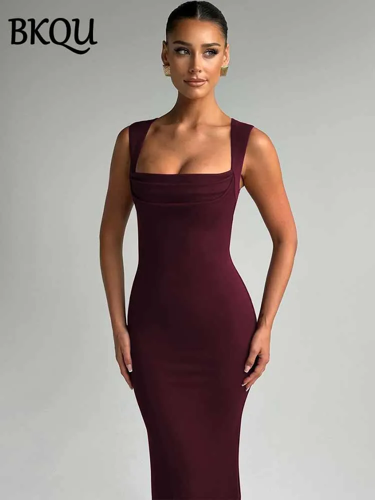 Why the BKQU Elegant Bodycon Sleeveless Maxi Dress is the Perfect Body Fit  Dress for Every Occasion