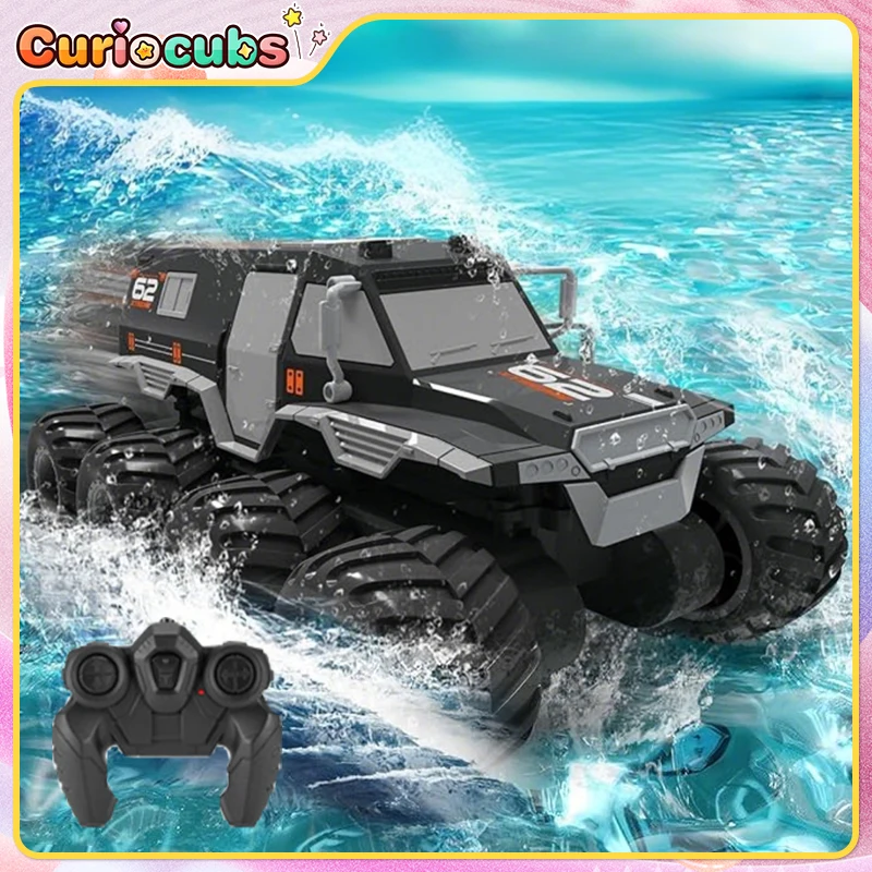 

JJRC RC Amphibious Car Remote Control Truck 8WD Stunt Climbing Off-Road Racing Vehicle Model Waterproof Toy Kid Birthday Gift