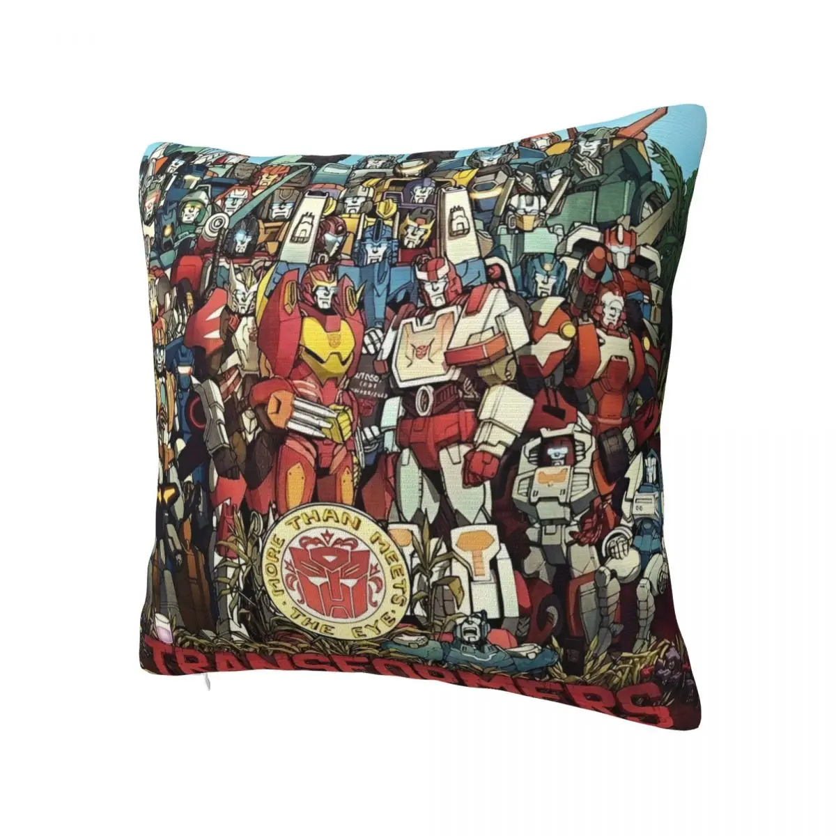 Cartoon Transformers Autobots Pillowcase Soft Cushion Cover Robot Car Anime Movie Throw Pillow Case Cover Chair Zipper 40*40cm